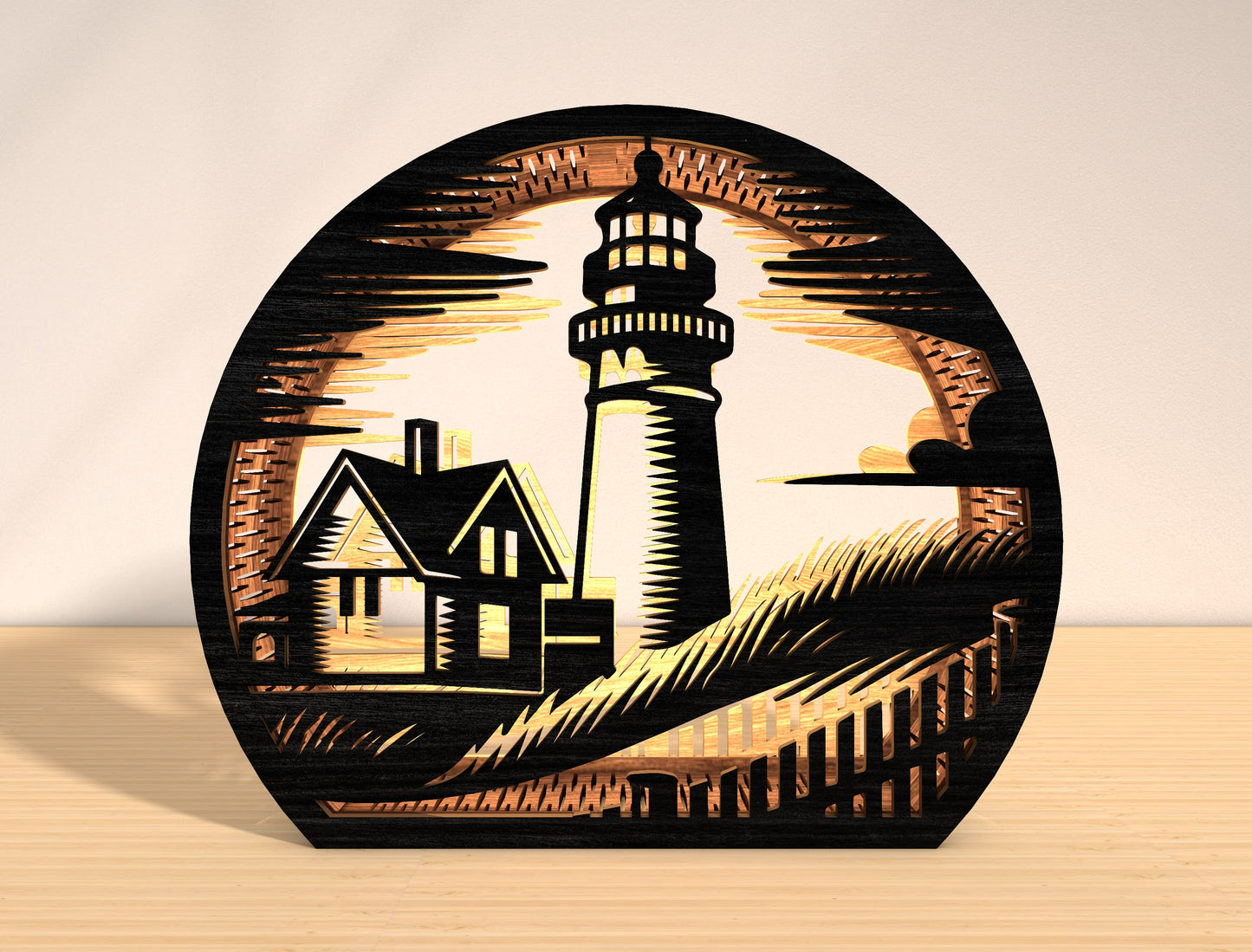 Lighthouse Lantern SVG Bundle Laser Cut File for Glowforge and LightBurn