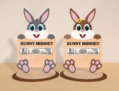 Bunny Money Holder SVG Bundle Cash Holder Easter for LightBurn and xTool