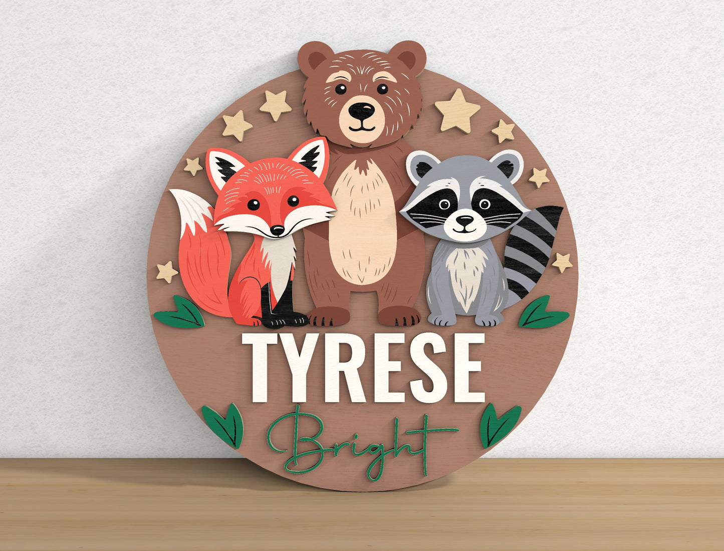 Personalized Baby Name SVG Bundle for Glowforge LightBurn
