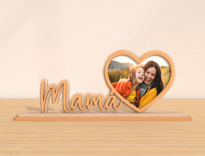 Mom Name Photo Stand SVG Bundle 6 Mom Titles for LightBurn and xTool