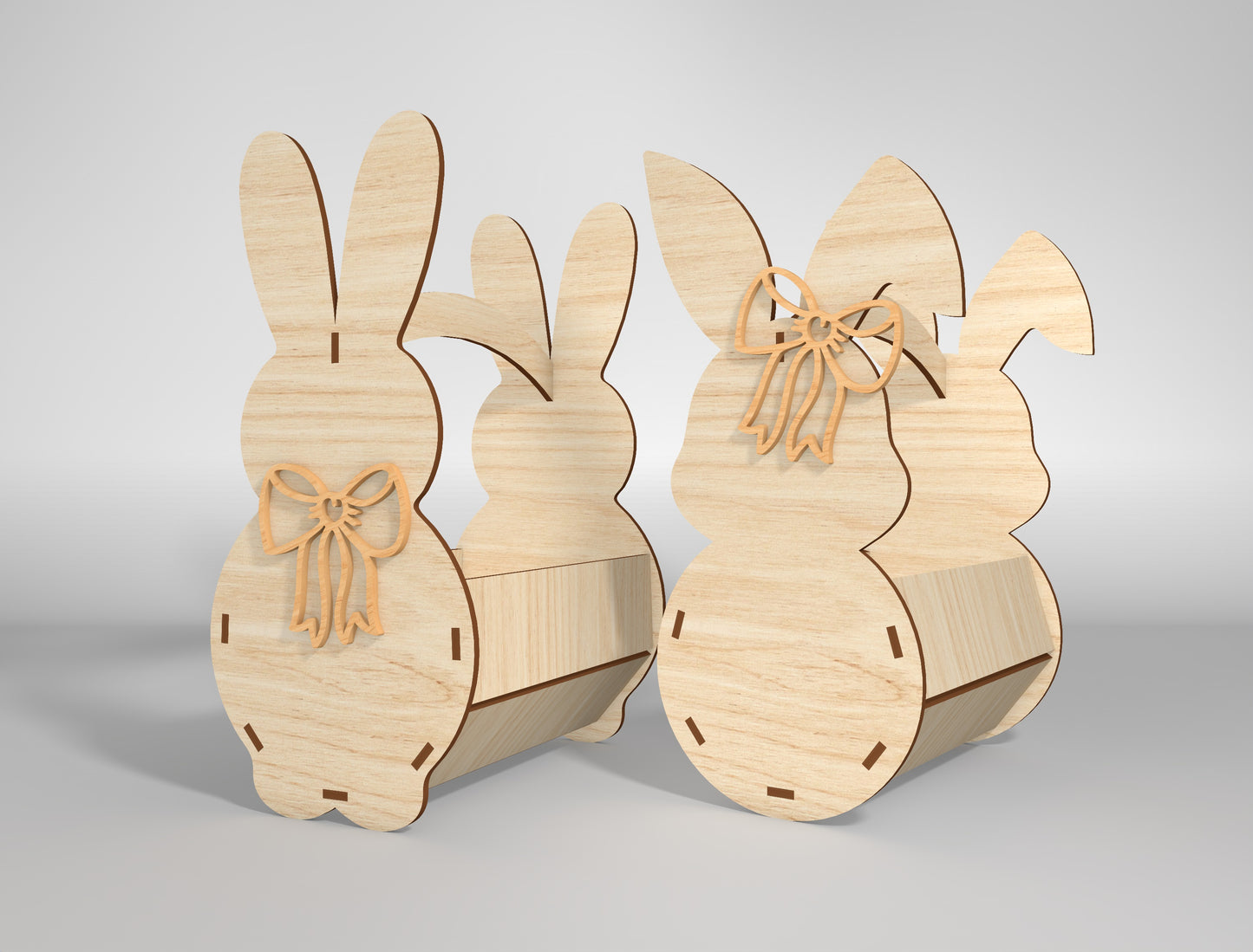 Simple Bunny Egg Holder Stand SVG Easter 8 Designs for Glowforge and xTool