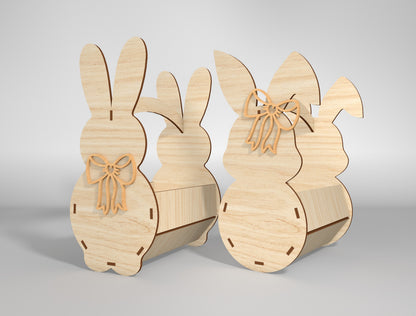 Simple Bunny Egg Holder Stand SVG Easter 8 Designs for Glowforge and xTool