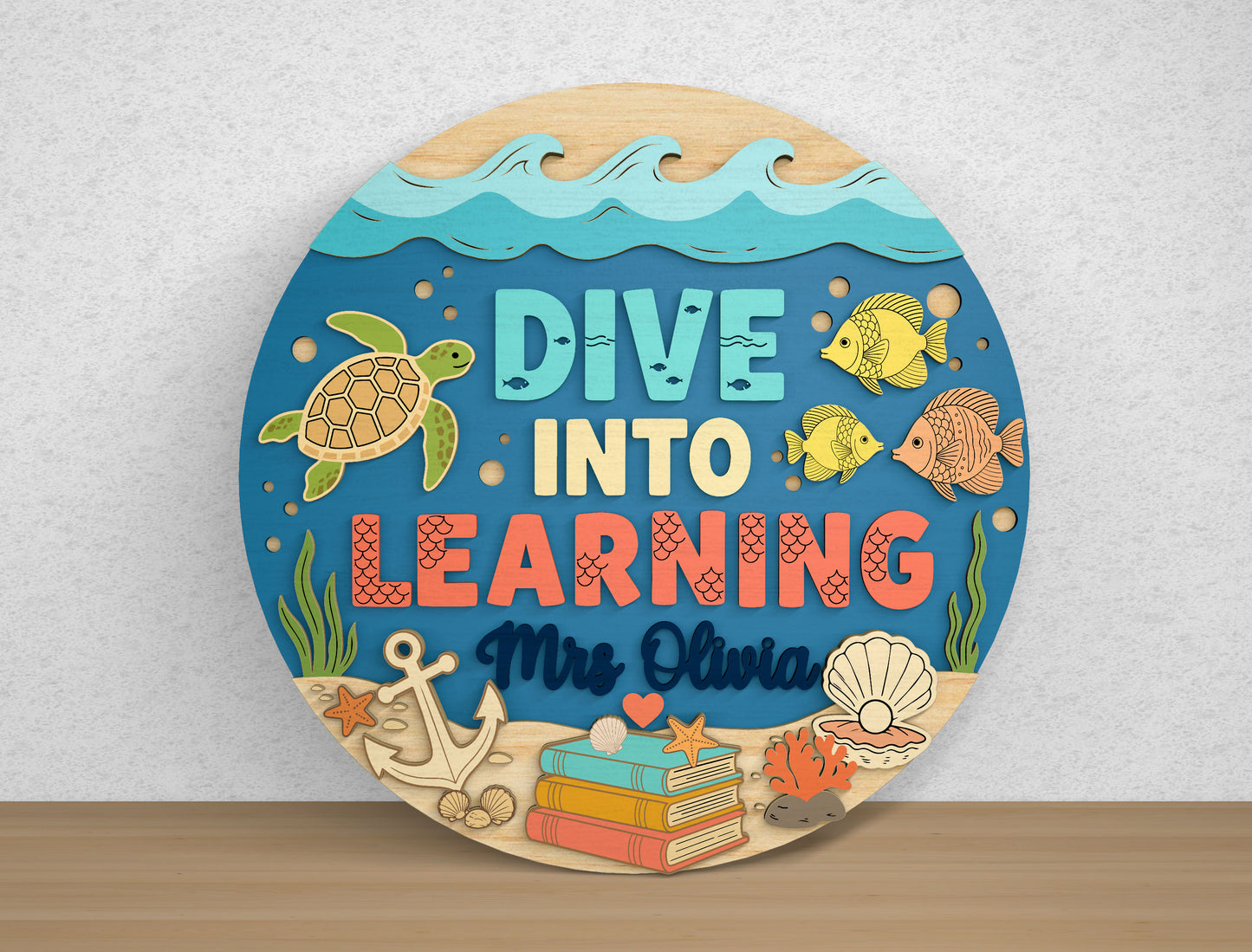Teacher Door Hanger SVG Bundle for Glowforge xTool LightBurn