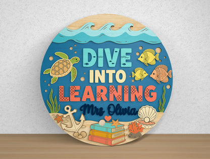 Teacher Door Hanger SVG Bundle for Glowforge xTool LightBurn