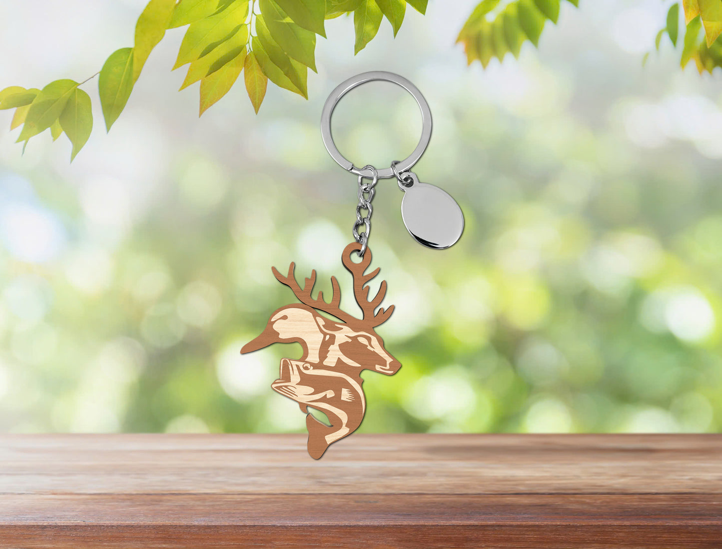 Fishing Hook Keychain SVG Bundle Laser Cut File for xTool and Glowforge