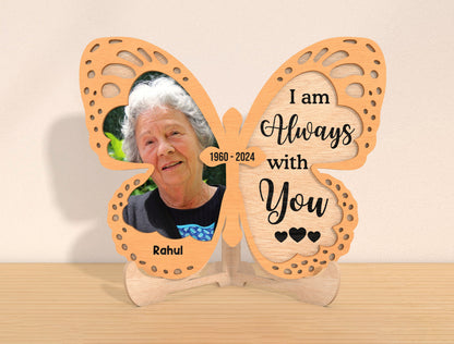 Butterfly Memorial Photo Sign SVG Laser Cut File for Glowforge