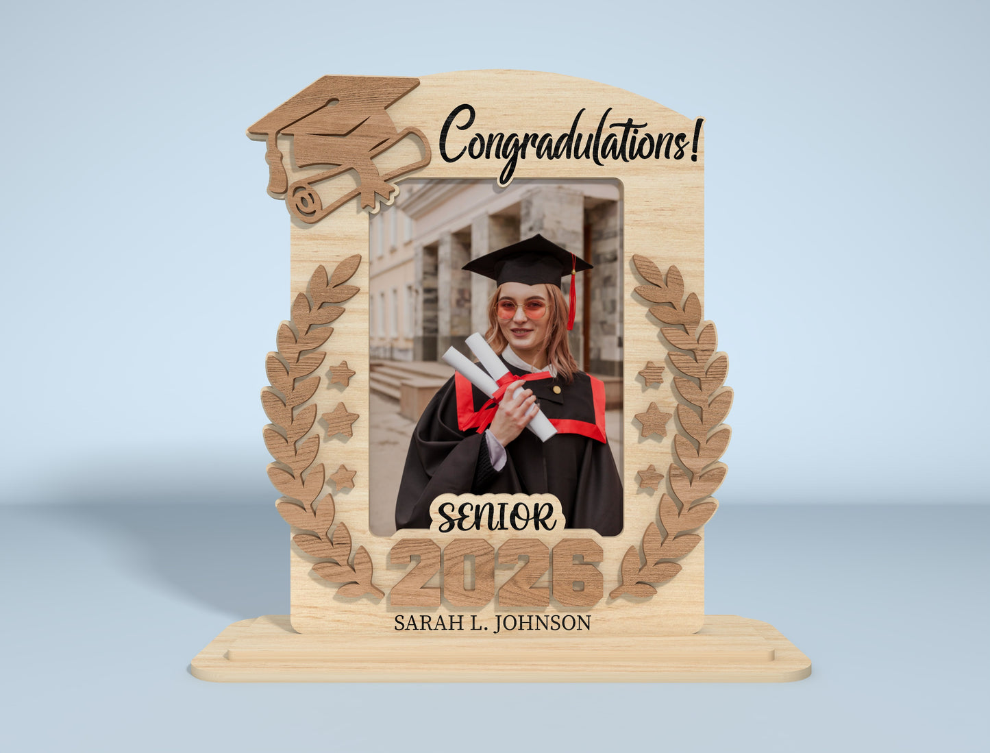 Graduation Photo Frame SVG Bundle Laser Cut File for LightBurn and xTool