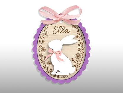 Easter Basket Tag Ornament SVG 23 Designs Laser Cut for Glowforge and xTool