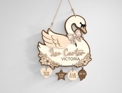 Baby Nursery Name Sign SVG File for Glowforge and xTool