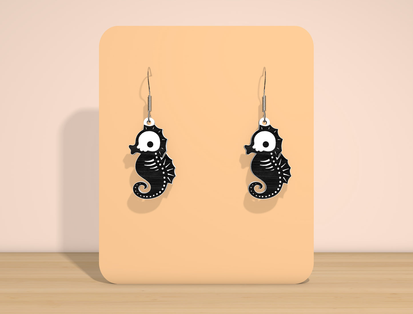 Halloween Ocean Skeleton Earrings SVG Bundle for Glowforge xTool LightBurn