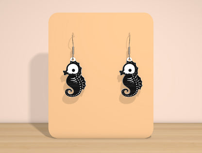 Halloween Ocean Skeleton Earrings SVG Bundle for Glowforge xTool LightBurn