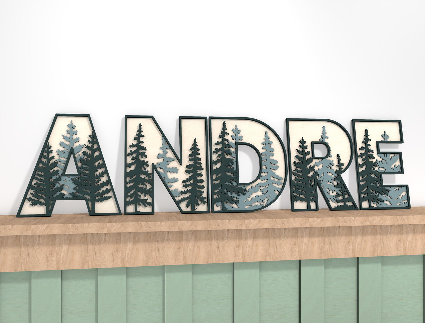 Forest Alphabet Letter SVG Bundle for Glowforge and LightBurn