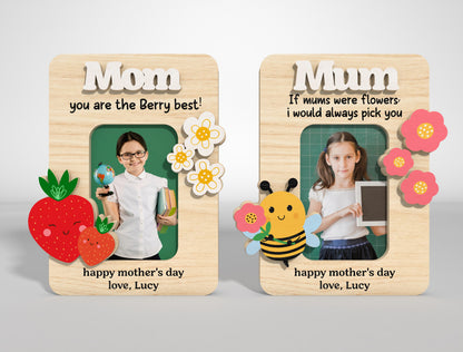 Cute Mom Photo Frame Magnet SVG Bundle 11 Designs for Glowforge