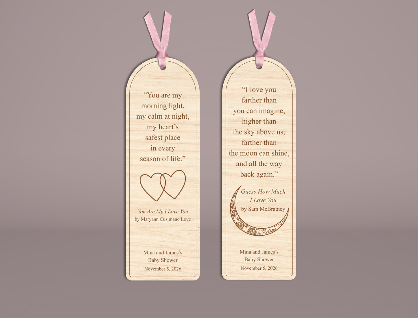Engraved Quote Bookmark SVG File for LightBurn Glowforge