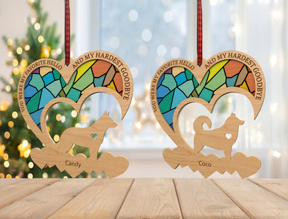 Dog Memorial Ornament SVG 105 Dog Breeds Laser Cut File LightBurn and xTool