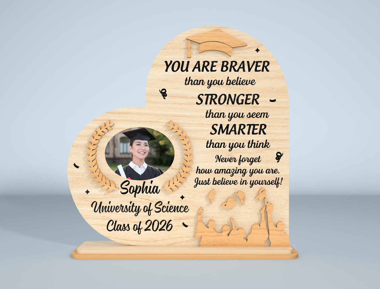Graduation Photo Frame SVG Bundle Laser Cut File for Glowforge and xTool
