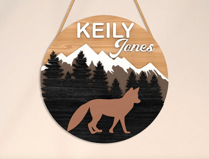 Family Name Sign SVG for Glowforge and xTool Laser Cut File