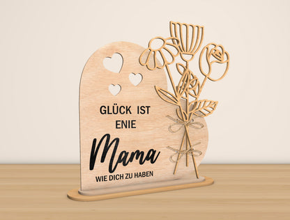 Mama Flower Plaque SVG Bundle 15 Flowers for Glowforge and xTool