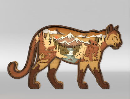Multilayer Wildlife Animal SVG Bundle for Glowforge xTool LightBurn 10 Designs