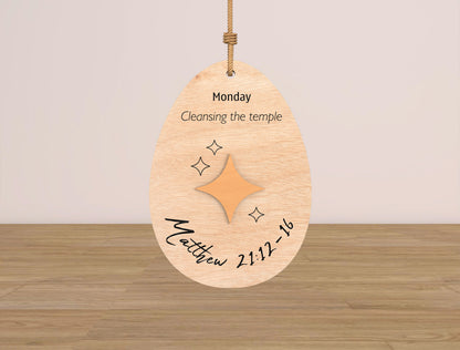 Easter Story Ornament SVG Jesus Resurrection Christian for Glowforge