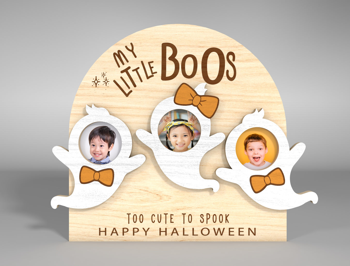 Halloween Ghost Photo Frame SVG Bundle 7 Designs for LightBurn Glowforge xTool