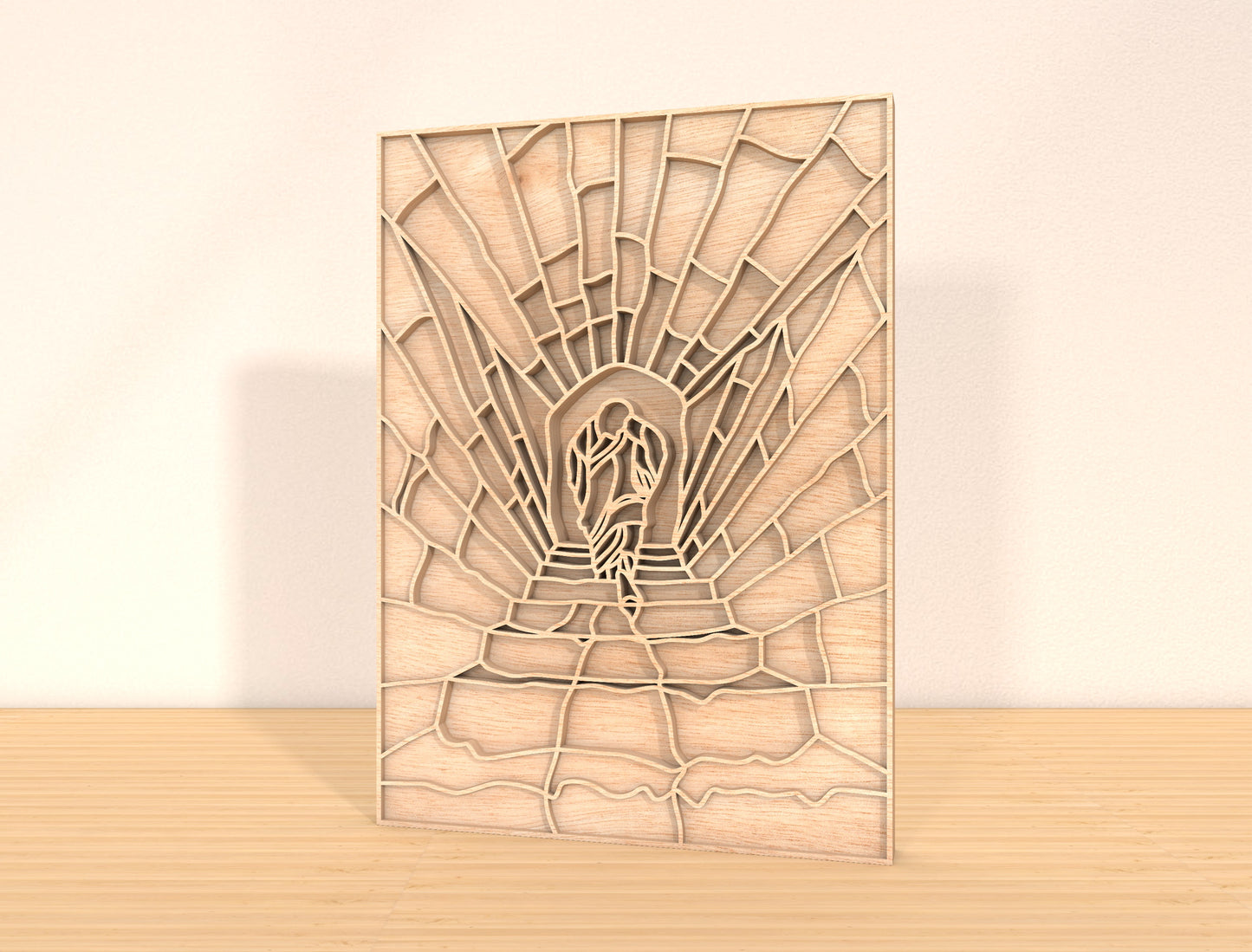 Multilayer Resurrection Path SVG 6 Layer Jesus Light for LightBurn