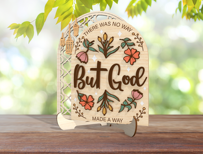 Christian Arch Sign SVG Amazing Grace and But God for LightBurn and Glowforge