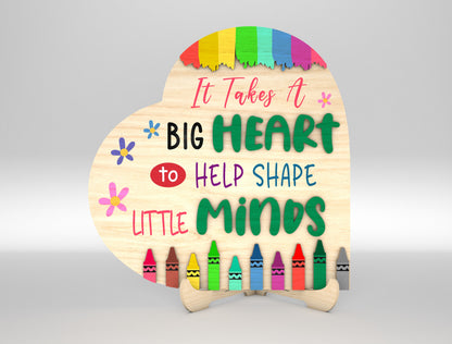 Teacher Puzzle Tabletop Sign SVG Bundle for Glowforge and xTool