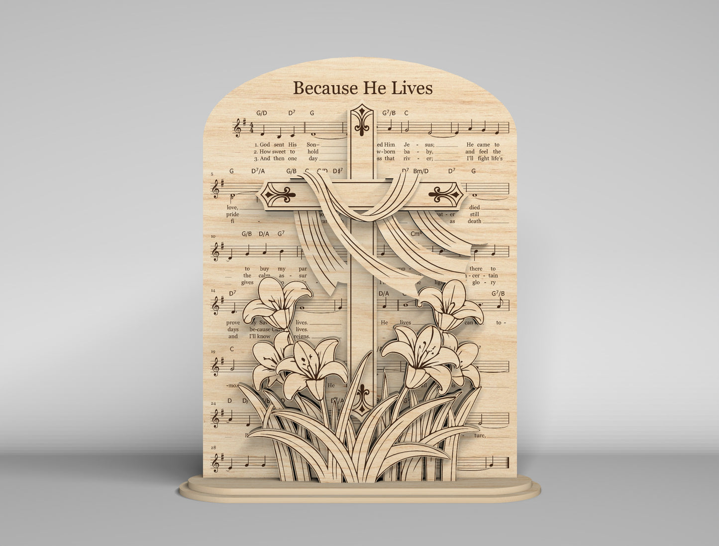 Easter Shelf Sitter SVG 9 Christian Easter Designs for LightBurn and Glowforge
