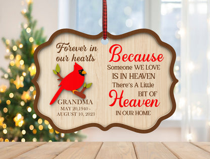 Cardinal Birdhouse Memorial Ornament SVG Laser Cut File for xTool