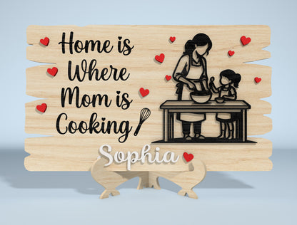 Mother's Day Wooden Sign SVG Bundle Laser Cut File for Glowforge and xTool