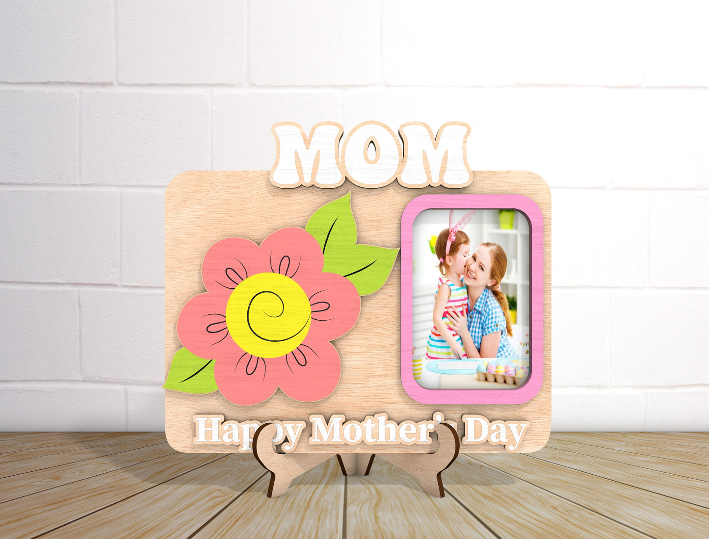 MOM Photo Frame Sign SVG Bundle Mother's Day for Glowforge and xTool