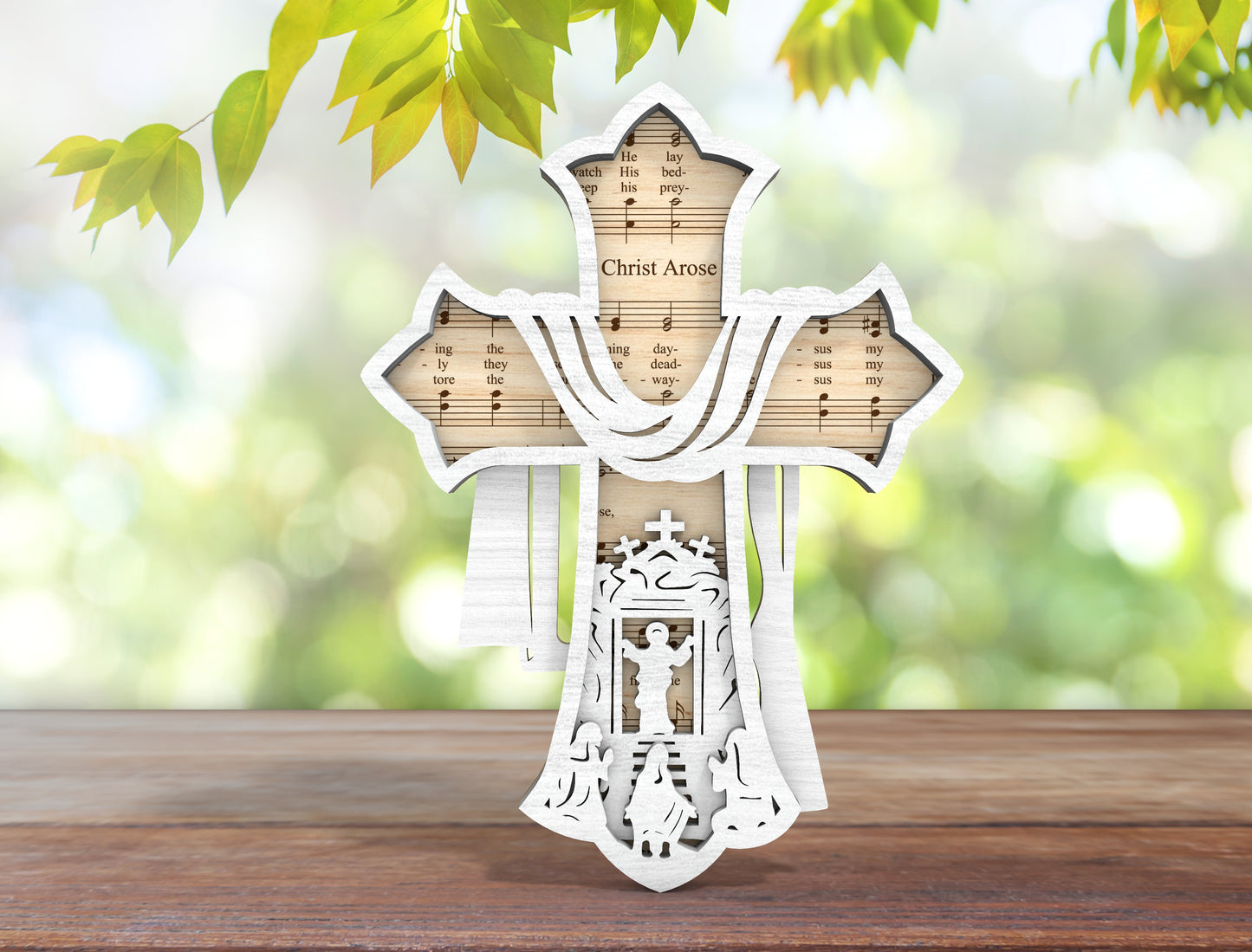 Cross Faith SVG Bundle Jesus Wooden Cross Decor for LightBurn and Glowforge
