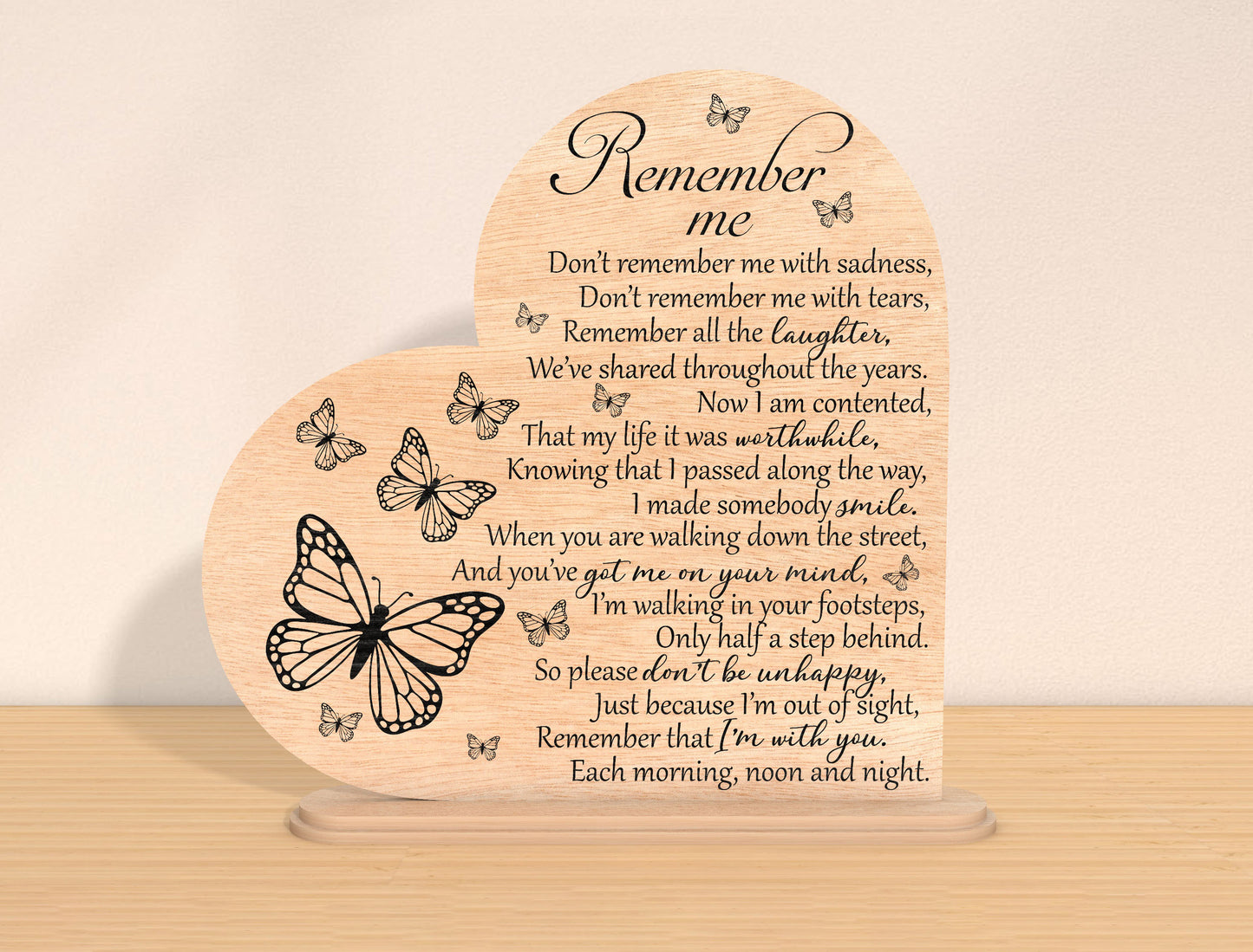 Remember Me Memorial SVG Laser Cut File for Glowforge