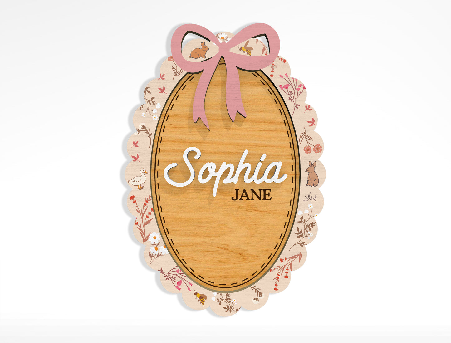 Baby Birth Stats Sign SVG File for Glowforge and xTool