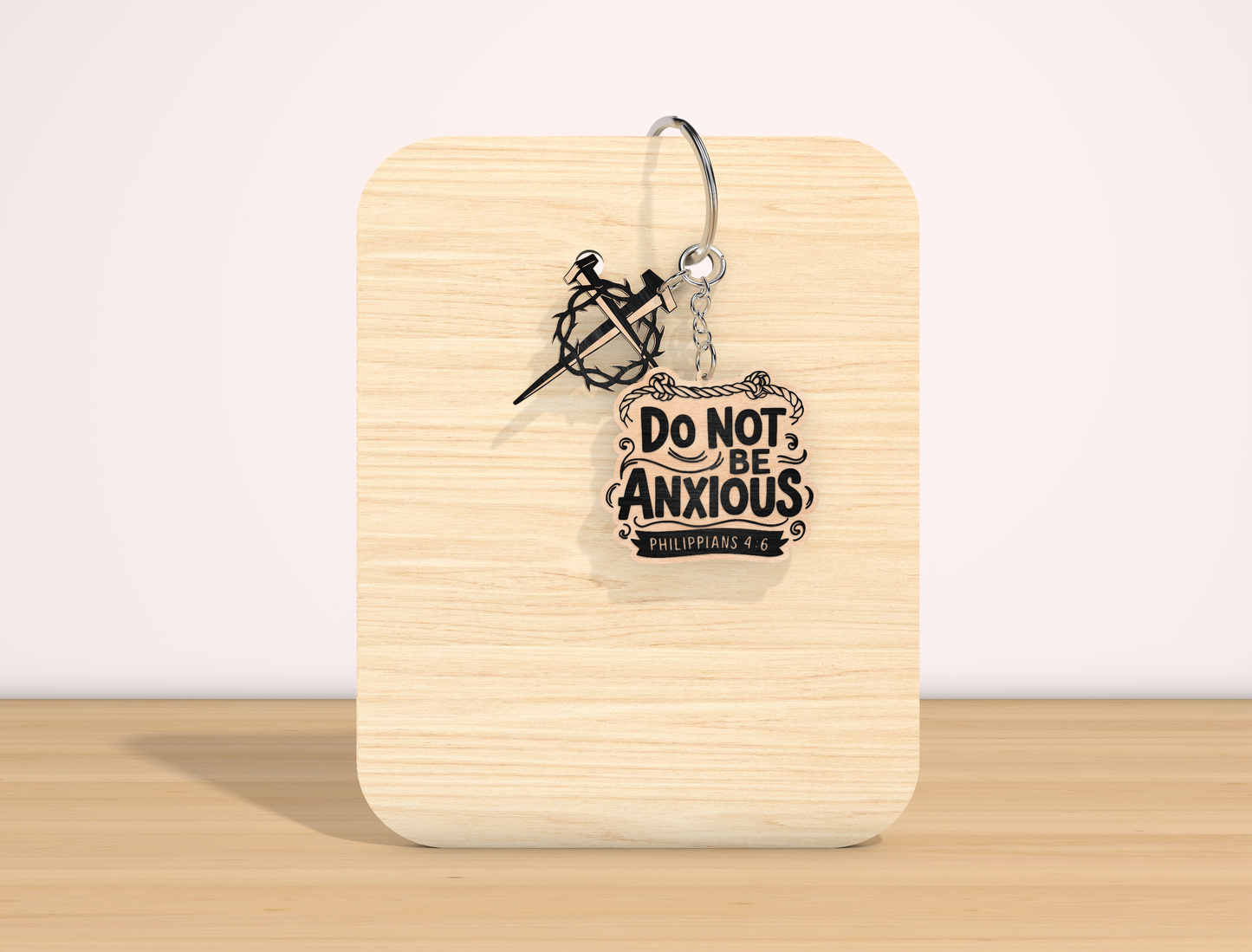 Christian Bible Verse Keychain SVG Inspirational Faith for Glowforge