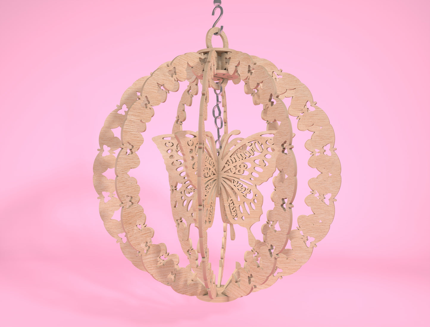 Butterfly Memorial Wind Spinner SVG Laser Cut File for Glowforge xTool LightBurn