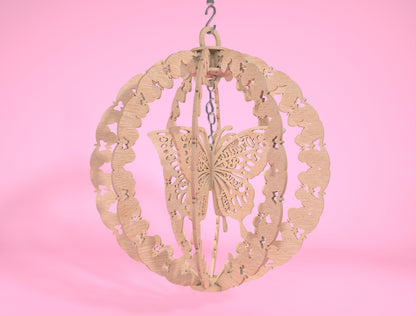 Butterfly Memorial Wind Spinner SVG Laser Cut File for Glowforge xTool LightBurn