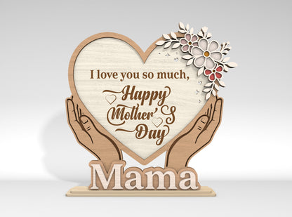 Mother's Day Quote Standing Sign SVG Bundle for LightBurn and xTool