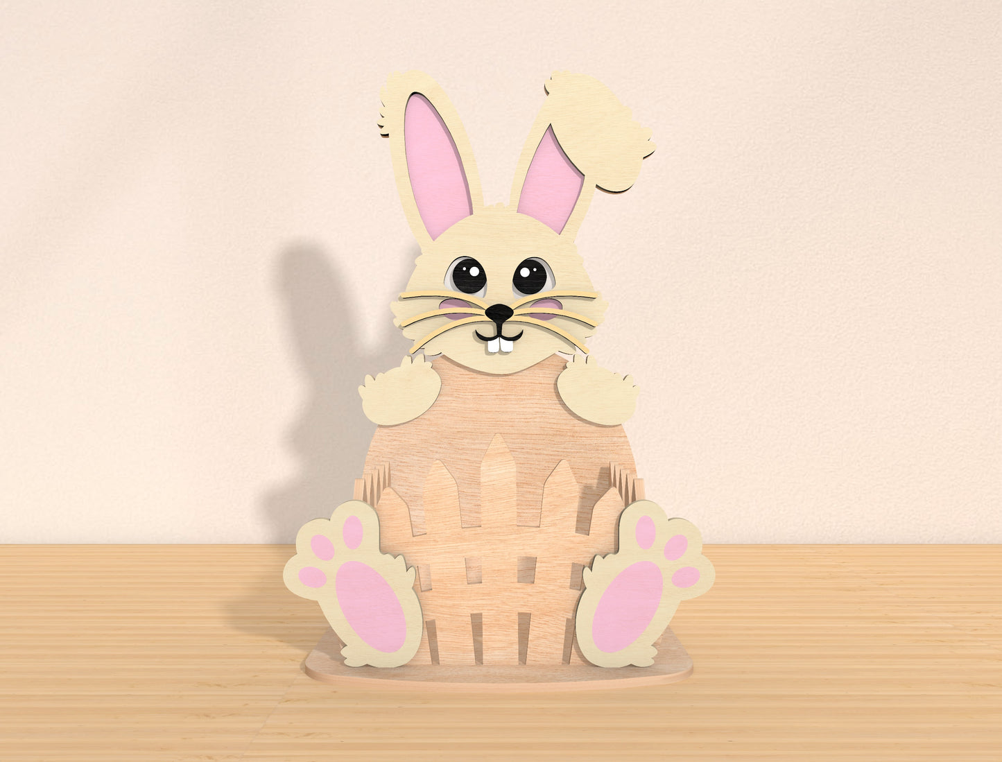 Bunny Basket SVG Bundle Cute Rabbit Egg Holder Easter for LightBurn and xTool
