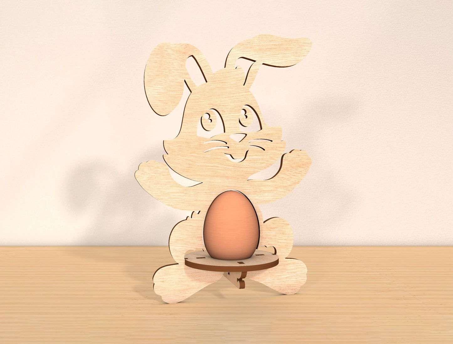 Bunny Egg Holder SVG Bundle Rabbit Egg Stand Easter for LightBurn and xTool
