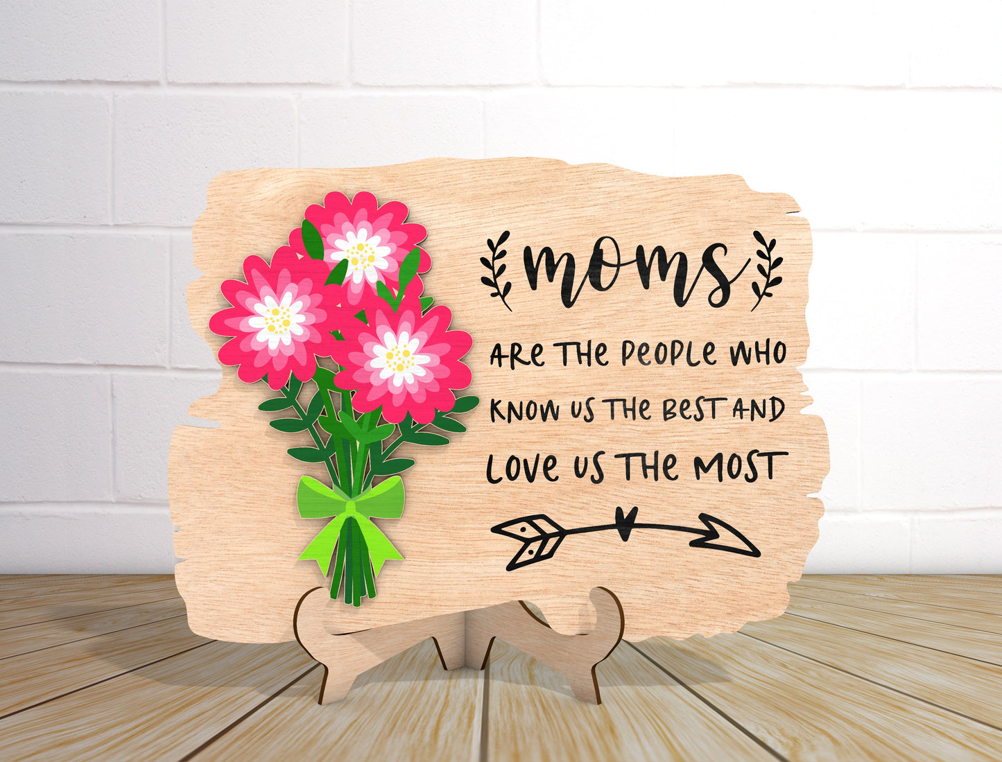 Mother Flower Quote Sign SVG Bundle A Mother Is Like for Glowforge