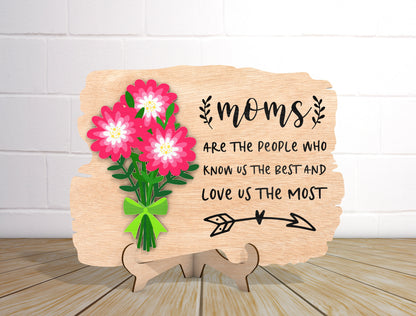 Mother Flower Quote Sign SVG Bundle A Mother Is Like for Glowforge