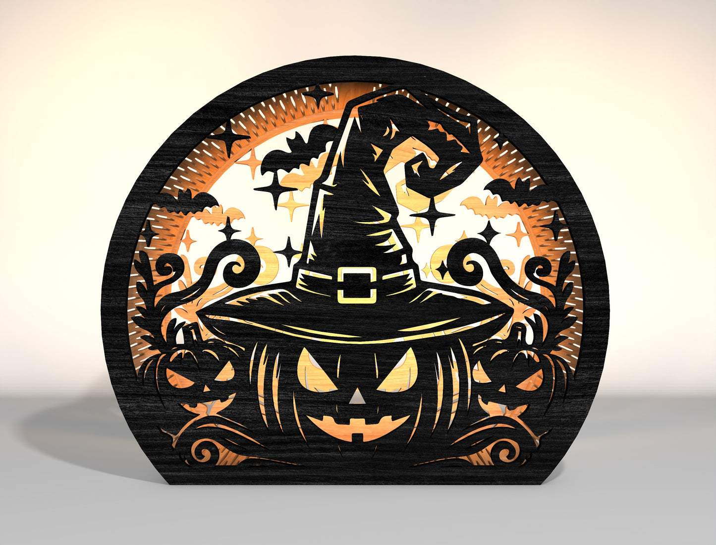 Halloween Witch Lantern SVG Bundle 10 Designs for Glowforge xTool LightBurn