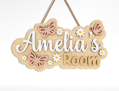 Nursery Name Sign SVG Bundle – Kids Room Decor for Glowforge and xTool