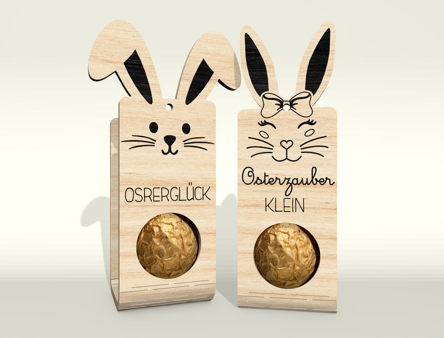 Easter Bunny Chocolate Holder SVG Bundle 25 Designs for Glowforge and xTool