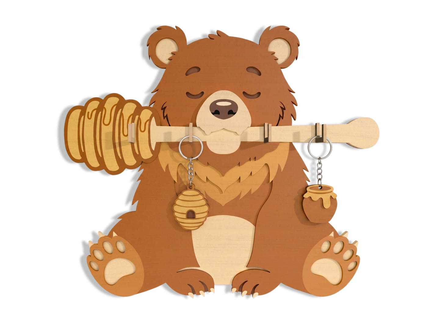 Animal Key Holder SVG Bundle for Glowforge, xTool, or LightBurn