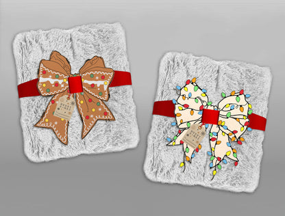 Bow Blanket Gift Tag SVG Bundle 8 Laser Cut Designs