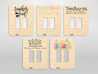 Teacher Clothespin Magnet Bundle SVG Laser Cut File for Glowforge and xTool