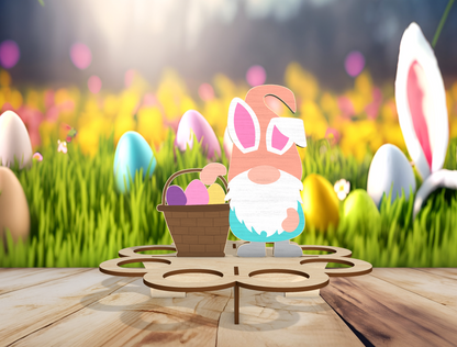 Easter Gnome Egg Holder SVG Spring Egg Display for LightBurn and xTool